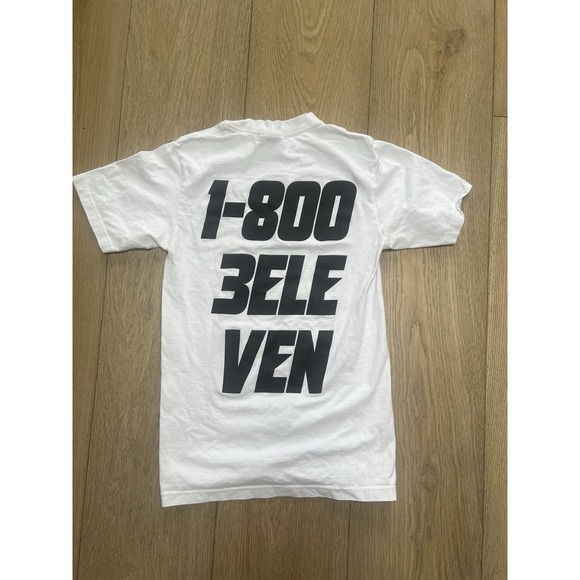 Shaka Wear Men's Heavyweight T-Shirt Pay Phone 1-800 3ELEVEN Graphic Print-Small - Picture 5 of 5